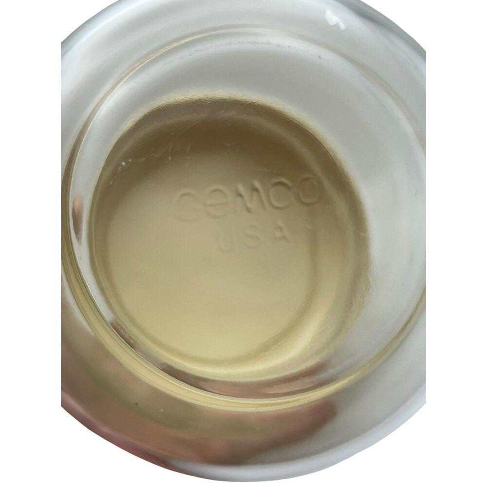 Vintage Gemco Corelle Forever Yours Glass Kitchen Canister Jar Almond Lid USA - Picture 2 of 5